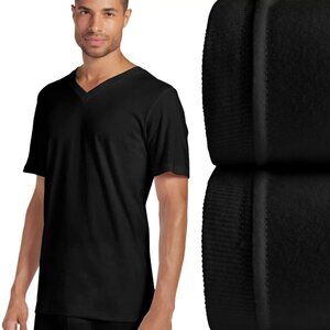 Big&Tall Jockey 2-pack Big Man Classic V-Neck Undershirt Color: Black Size: XXL